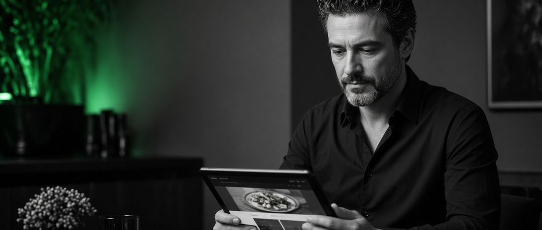 A business owner reviewing questions to ask a web designer