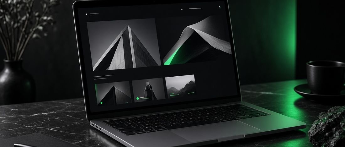 A redesigned website shown on a laptop screen