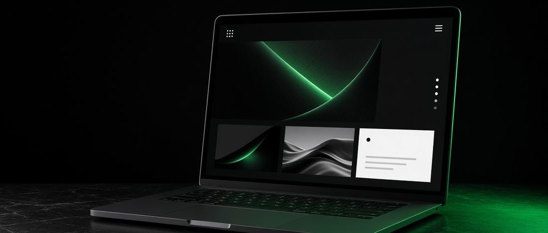 A website design shown on a laptop after a quote is agreed